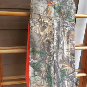 Camo diaper stacker- embroidered and custom made