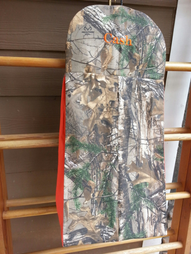 Camo diaper stacker- embroidered and custom made