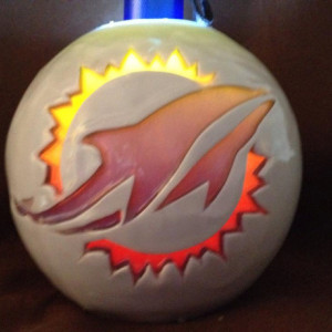 Miami Dolphins - Dolphins - Miami- NFL - Football Fan - Gift - Unscented Candle - Miami Dolphin Collector - Candle - Miami Dolphin Fan