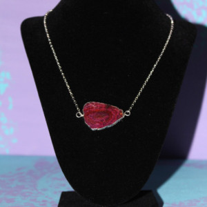 Red Agate Stone Necklace