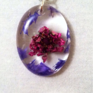 Real Flower Necklace Aesthetic Necklace Botanical Necklace