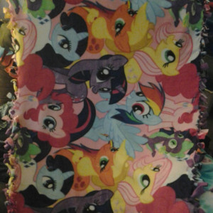 My Little Pony 1 yard Fleece tie Blanket
