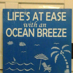 Beach signs - Beach House - Beach Sign - Ocean Breeze - Wood Sign - Signs - Wooden signs - Sign - Pool House Signs - outdoor sign