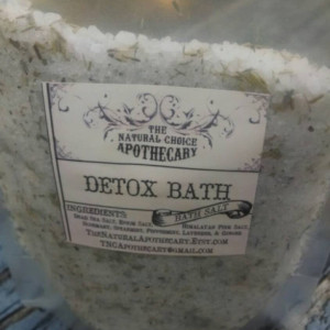 2 Pouches Detox Bath Soak, All Natural Bath Salts, Body Detox Tub Tea Blend, Organic Spa Bath - Handmade by The Natural Choice Apothecary - Homemade