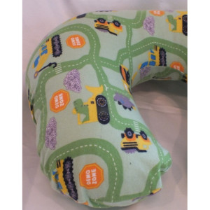 Construction Vehicles Nursing Pillow Cover in Flannel