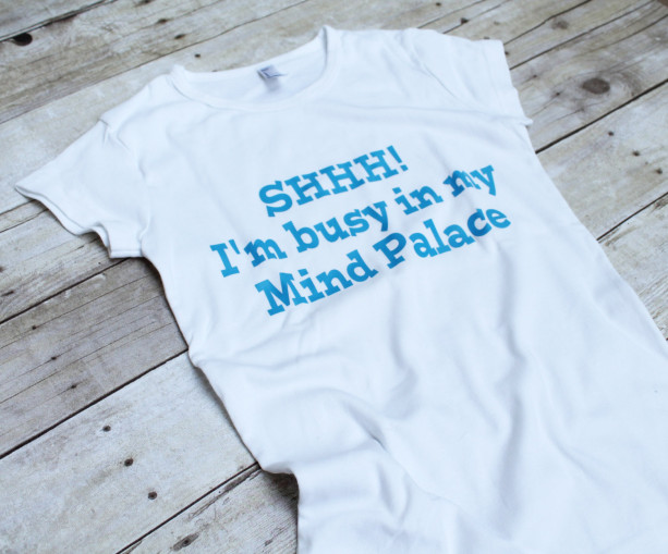Sherlock SHH! I'm Busy in My Mind Palace Nerdy Womens TShirt S-XL