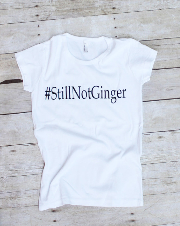 Doctor Who Still Not Ginger Hashtag Nerdy Womens TShirt S-XL