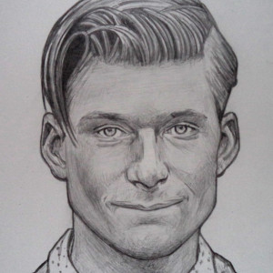 George Mcfly, Crispin Glover original drawing