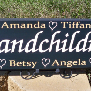 Personalized Grandmother Gift, Personalized Name Sign, Grandma Sign, Personalized Family Sign, Nonna, Nana Sign, Grandmother, Grandpa, Pop