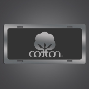 Cotton License Plate- Seal of Cotton Car Tag