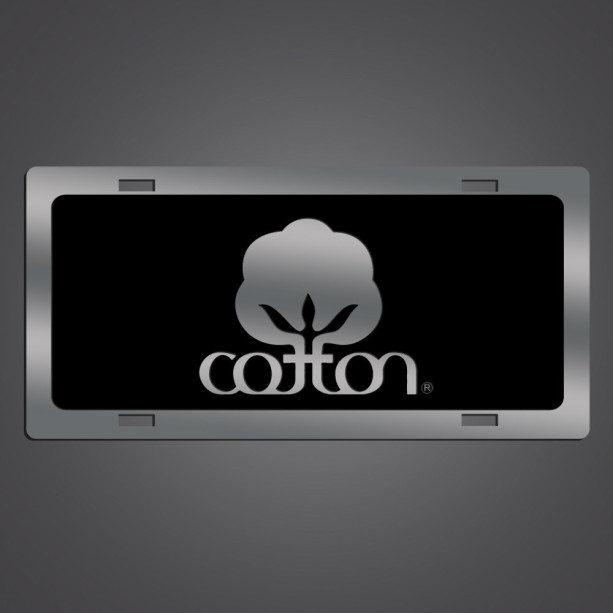 Cotton License Plate- Seal of Cotton Car Tag