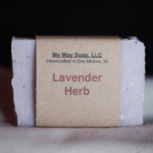 Lavender Herb Soap - Handmade Soap, All Natural Soap, Vegan Soap,Cold Process Soap, Organic Soap