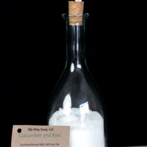 Cucumber and Kiwi Bath Salt - All Natural Sea Salts