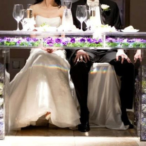 Acrylic/Lucite Bridal Table (Wedding Acrylic Furniture)