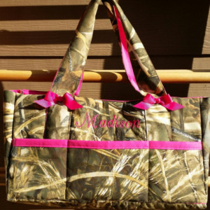 Realtree Max 4D or Realtree Max5D  Camo DIaper bag***SALE***6pocket** with Name embroidered-custom and personalized- washable