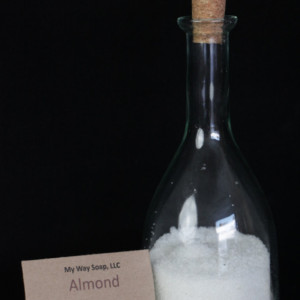 Almond Bath Salt - All Natural, Skin Care, Aromatic and Soothing Bath Salts