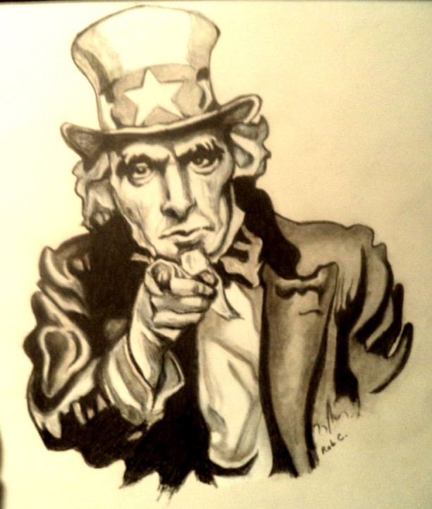 Uncle Sam, Army drawing