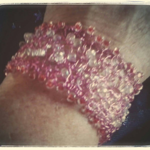 Pretty In Pink  Cuff Bracelet