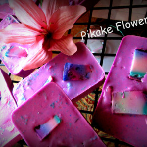 Hawaiian Pikake Flower Beeswax Soap~Purple Pikake~ Tropical Soap~Islander Soap
