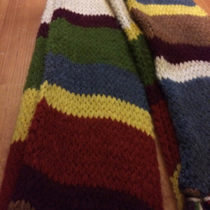 Hand Knit Dr. Who Scarf
