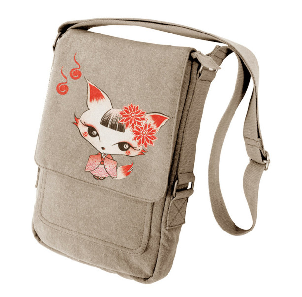 Kimono Fox Military Style Ipad Bag