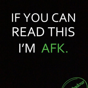 If you can read this I'm AFK T-Shirt Funny Geek