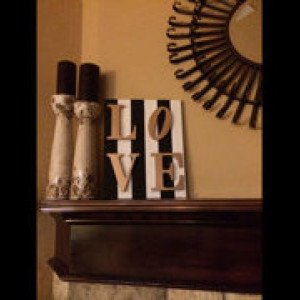 Great handmade decor for Valentine's Day