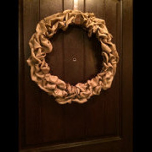 14 inch Burlap wreath