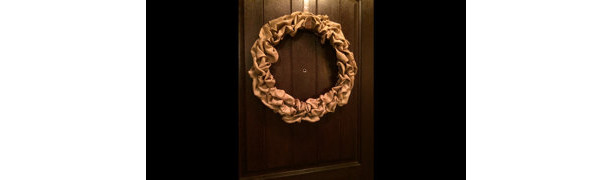 14 inch Burlap wreath