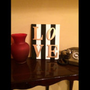 Great handmade decor for Valentine's Day