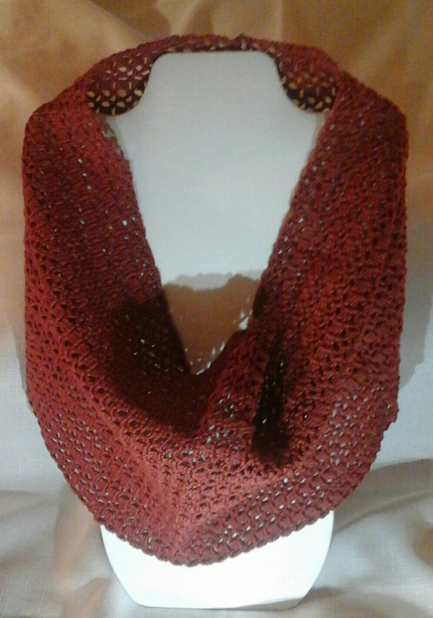 Lacey Infinity Cowl in Copper Mist