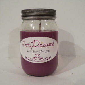 Raspberry Sangria - Soy Candle Jar