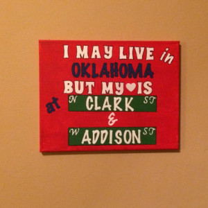 Hand Painted for the Chicago Cubs Fan in your house.