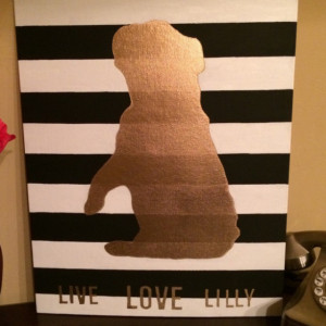Live Love "Lilly" canvas decor