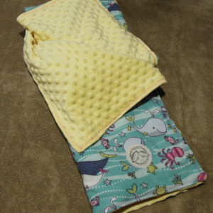 Sealife Minky Toddler Blanket