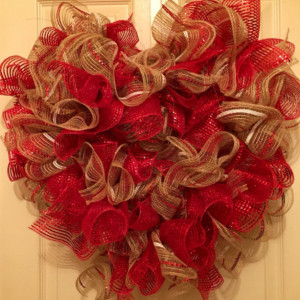 SALE (item shown) Playful Heart ruffle wreath