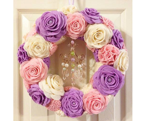 Handmade Chandelier Wreath