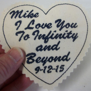 Custom Embroidered Tie Patch. Father of the Bride. Wedding gift idea for the Groom, Stepdad, Uncle, Brother, Personalized