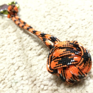 Handmade Custom Paracord Monkey Fist Keychain - Great for survival, Scouts, emergency, camping, hiking