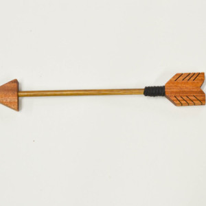 Decorative Wooden Arrow with Leather Wrap