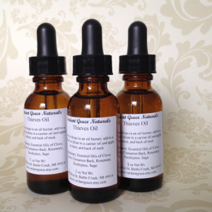 Thieves Oil, 1oz Bottle of Four - Five Thieves Essential Oil Blend, Undiluted