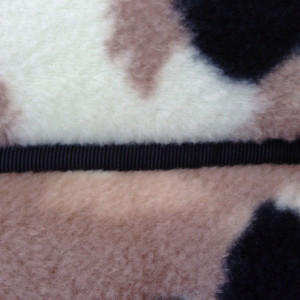 Black and Tan Floral Fleece Dog Cat Bed Pad Cat Mat