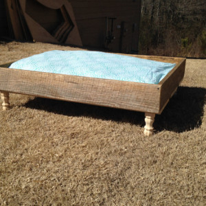 Rustic Wooden Pet Bed