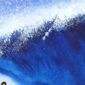 Surf Art, Surfer Art Print, Ocean Wave Art, Water Art, Tropical Art Print, Beach Artwork, Surfing, Hawaii Art, Surfboard Art, Surf board
