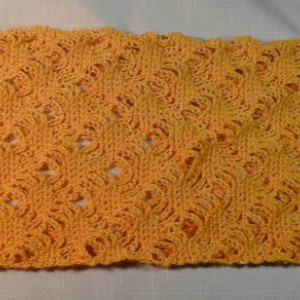 Lacey Lattice Cowl in Gold Dust Yellow