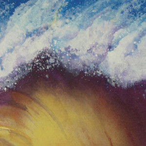 Surf Art, Waves, Water Art, Tropical Art Print, Beach Art, Beach artwork, Surfing, Hawaii, Surfer, Surfboard, Surfboard wall art, sunset art