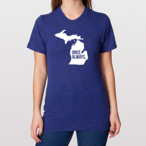 All States Once. Always. Tri Blend Track T-Shirt - Unisex Tee Shirts Size XS S M L XL XXL xxL