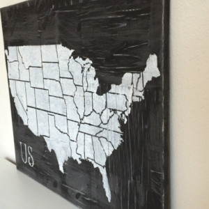 United States Map - Map, Distressed Map // FREE SHIPPING