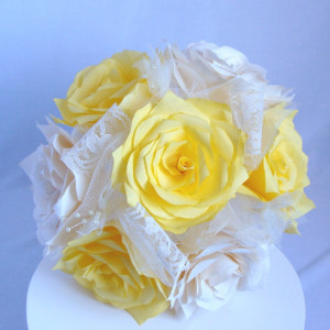 Yellow bridal party bouquet