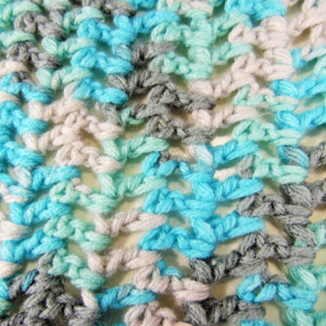 Custom Crochet Baby Boy Blanket 24" X 36"